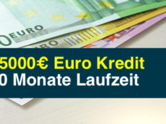 25000€ Euro Kredit 60 Monate Laufzeit