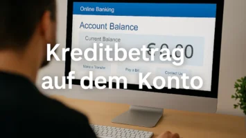 Wann wird der Kreditbetrag auf dem Konto eingezahlt?