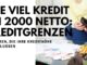 Wie viel Kredit bei 2000 Netto