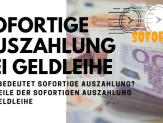 Sofortige Auszahlung bei Geldleihe