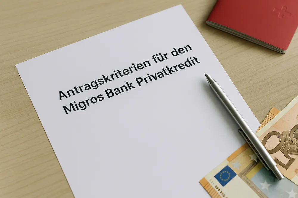 Antragsprozess für den Migros Bank Privatkredit