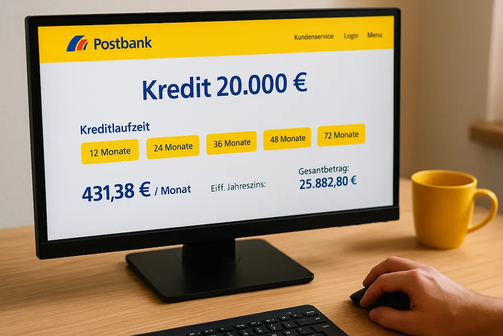 Postbank 20.000 Euro Kredit