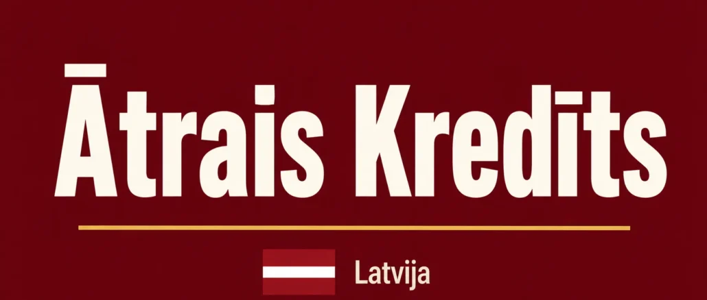Ātrais kredīts tajā pašā dienā