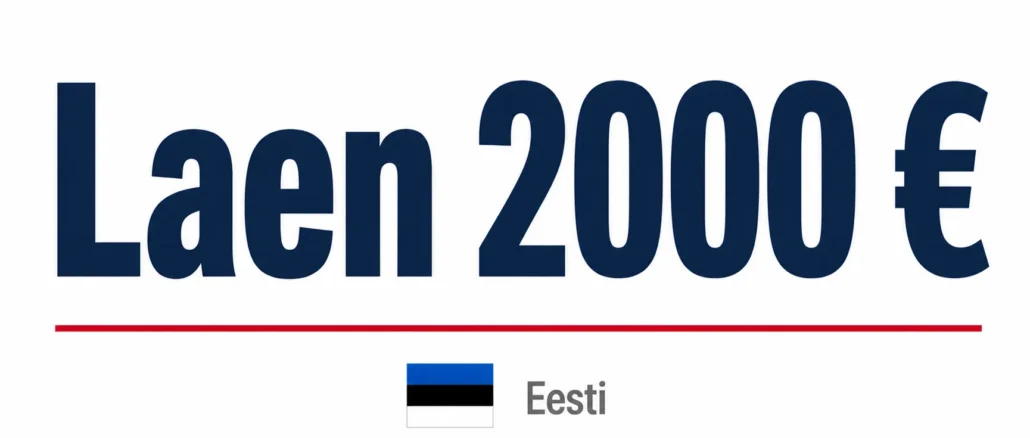 Laen 2000 eurot