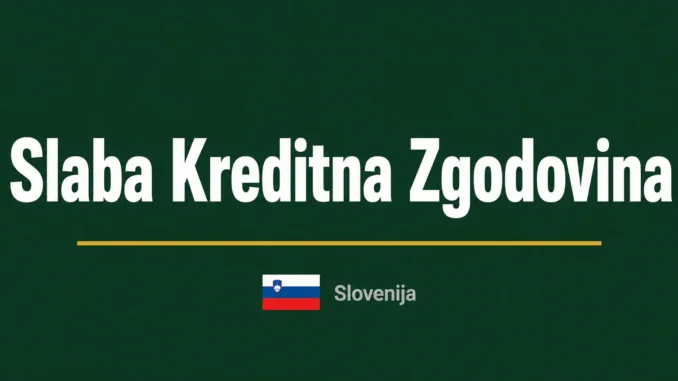 Posojilo s slabo kreditno zgodovino