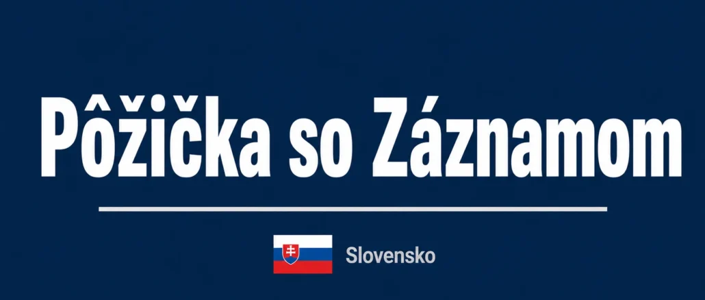 Pôžička so záznamom v registri